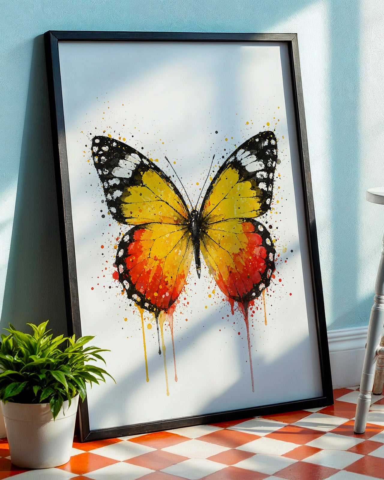 BUTTERFLY WALL ART PRINT "AERIS"