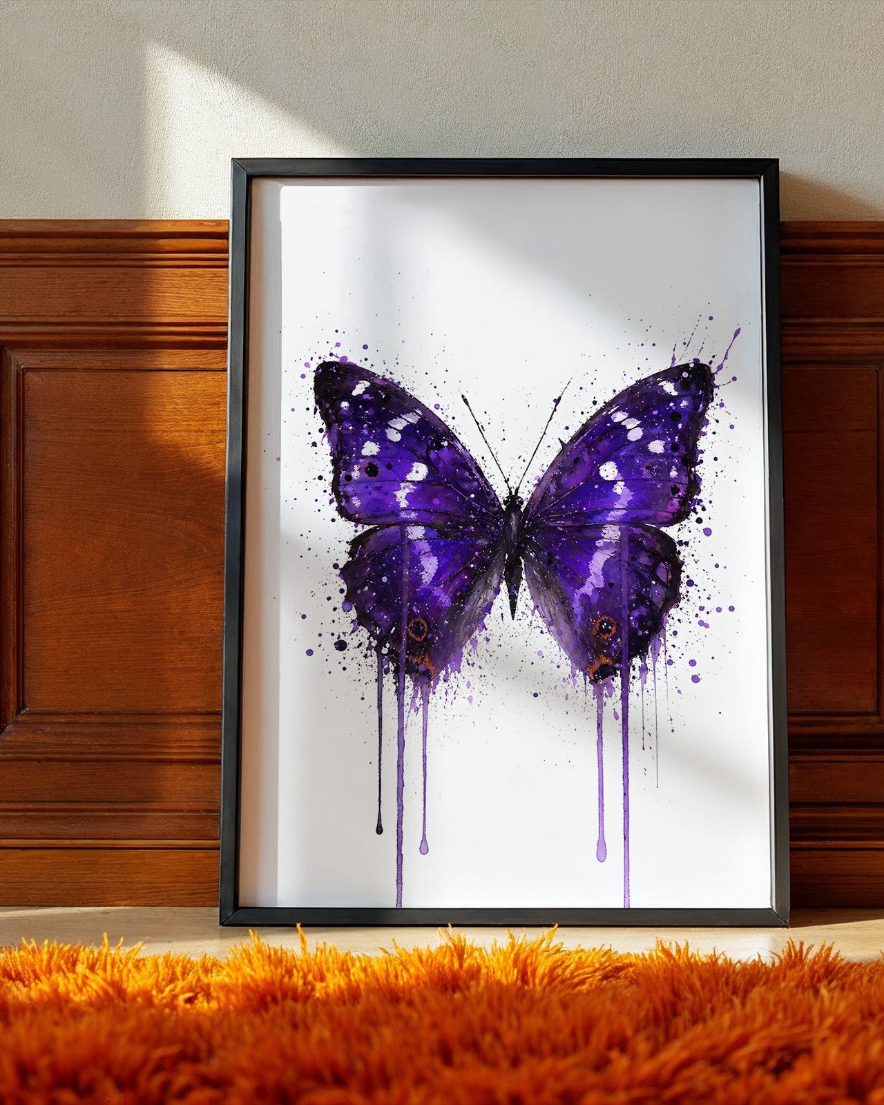 BUTTERFLY WALL ART PRINT "SOLENE"