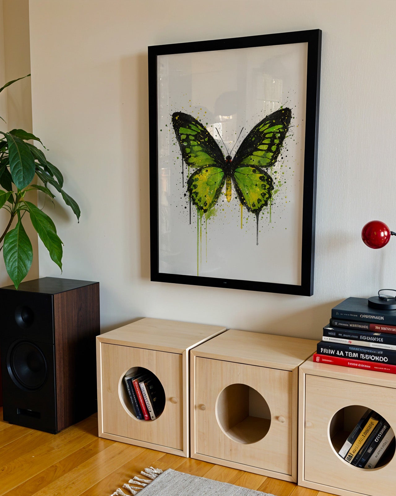 BUTTERFLY WALL ART PRINT "ISOLDE"