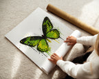 BUTTERFLY WALL ART PRINT "ISOLDE"