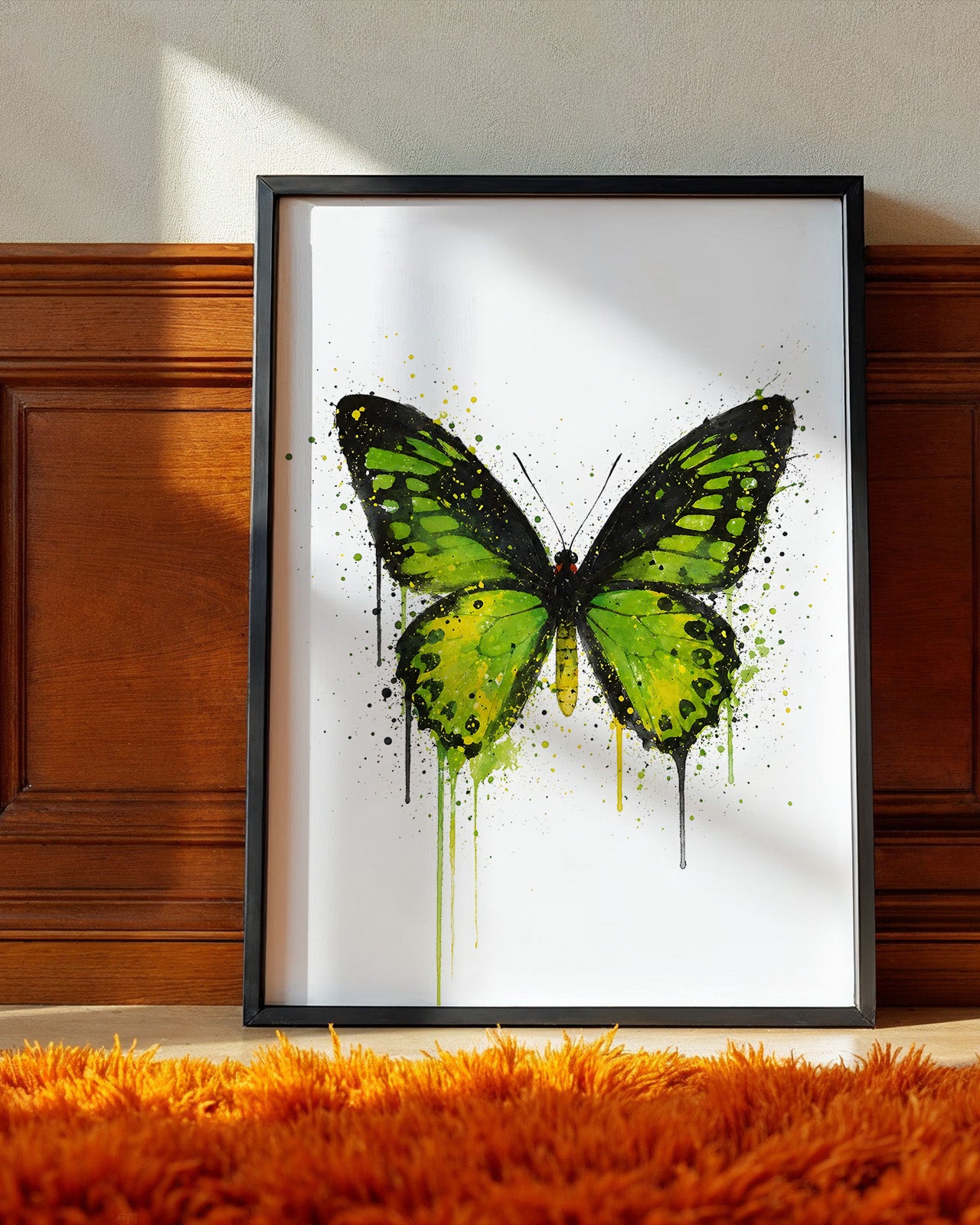 BUTTERFLY WALL ART PRINT "ISOLDE"