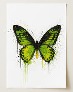 BUTTERFLY WALL ART PRINT "ISOLDE"