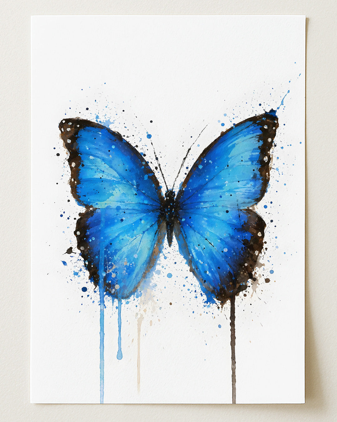 BUTTERFLY WALL ART PRINT "ZARIA"