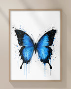 BUTTERFLY WALL ART PRINT "LYSARA"