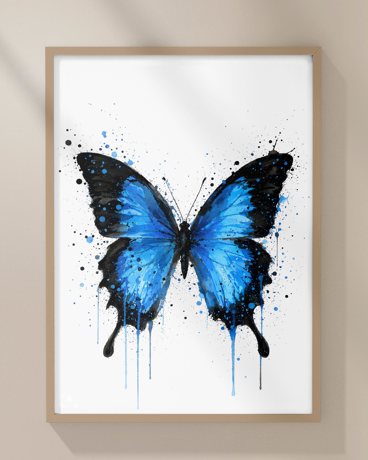 BUTTERFLY WALL ART PRINT "LYSARA"