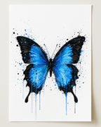 BUTTERFLY WALL ART PRINT "LYSARA"