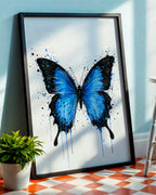 BUTTERFLY WALL ART PRINT "LYSARA"