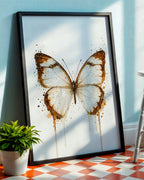 BUTTERFLY WALL ART PRINT "CALISTA"