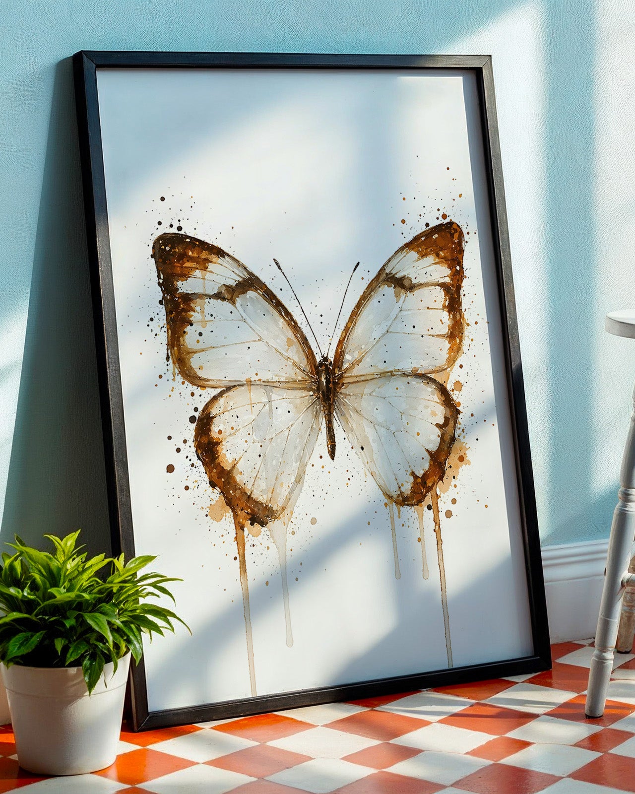 BUTTERFLY WALL ART PRINT "CALISTA"