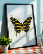 BUTTERFLY WALL ART PRINT "MIRELLE"