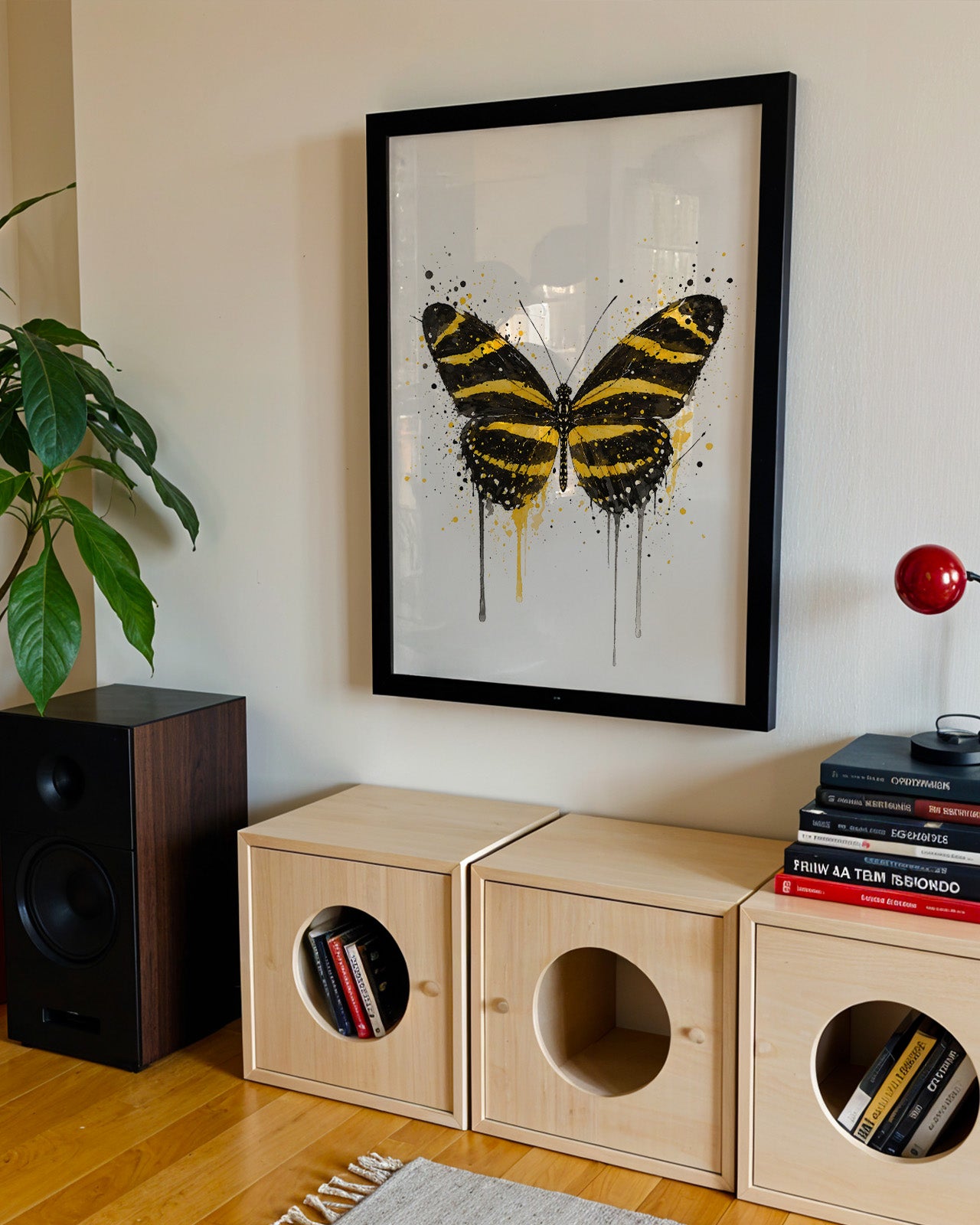 BUTTERFLY WALL ART PRINT "MIRELLE"