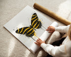 BUTTERFLY WALL ART PRINT "MIRELLE"
