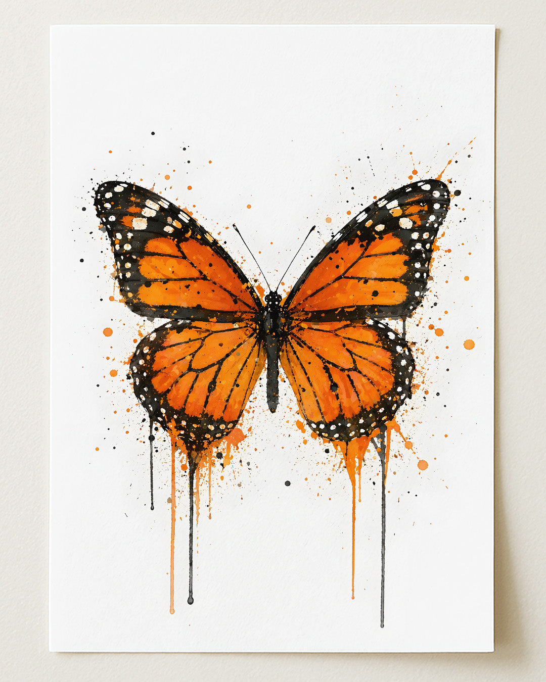 BUTTERFLY WALL ART PRINT "SERAPHINA"