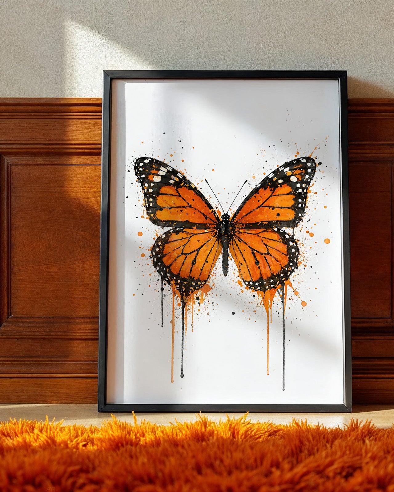 BUTTERFLY WALL ART PRINT "SERAPHINA"