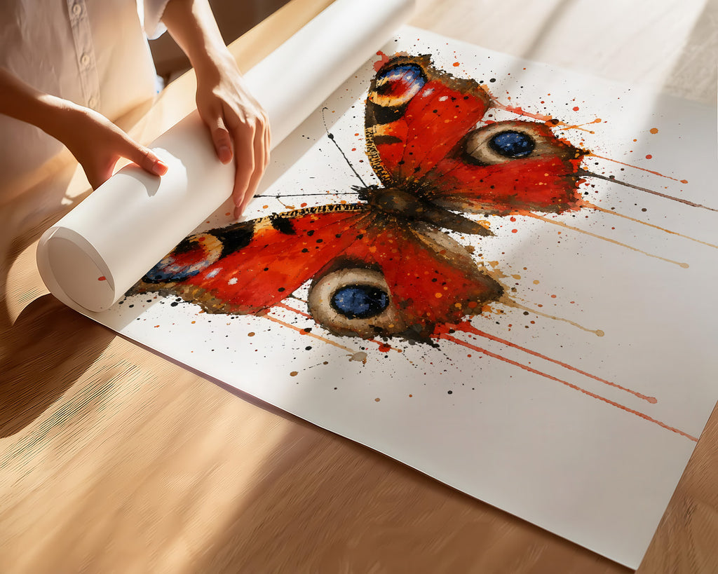 BUTTERFLY WALL ART PRINT "ALTHEA"