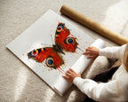 BUTTERFLY WALL ART PRINT "ALTHEA"