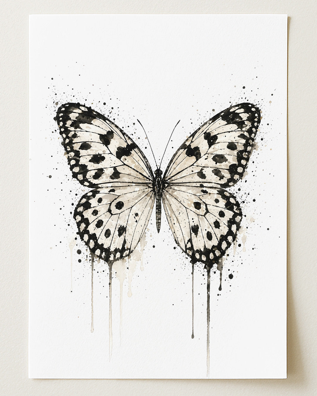BUTTERFLY WALL ART PRINT "ORIELLE"