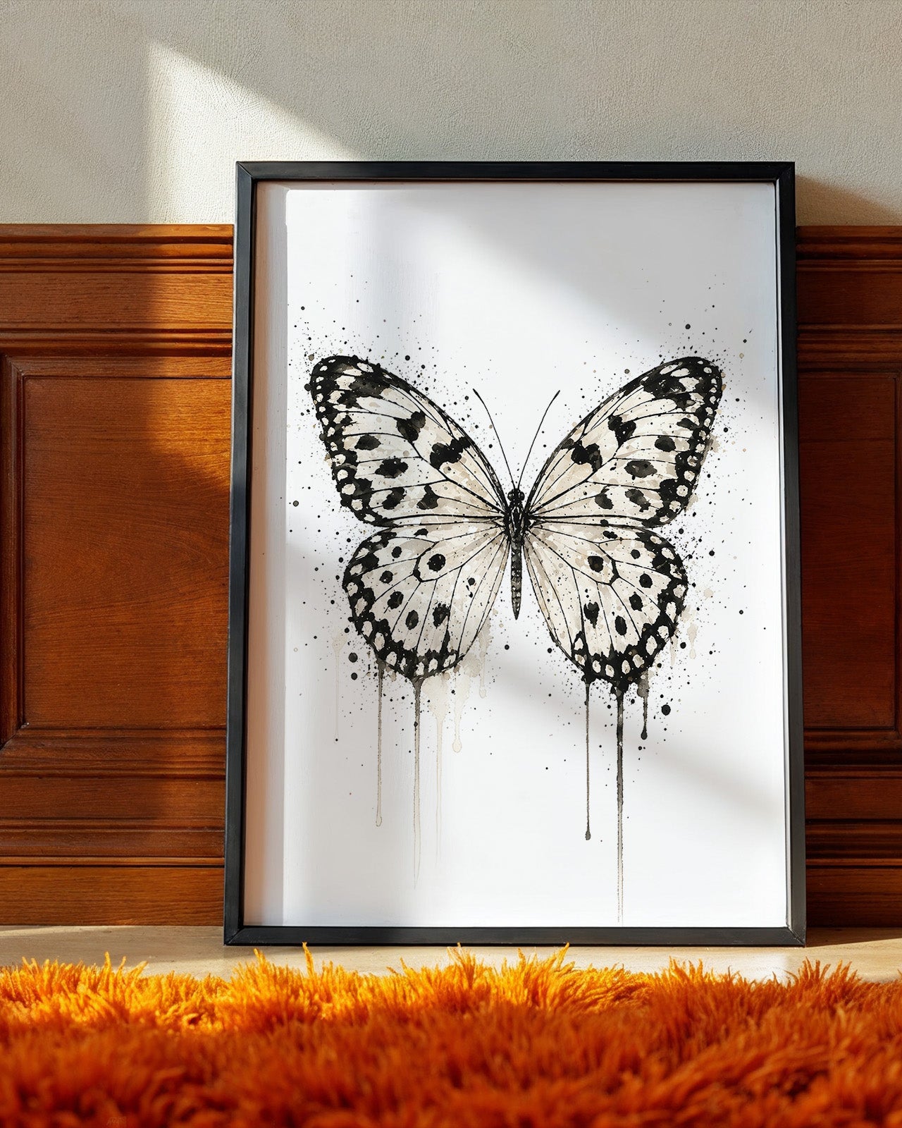 BUTTERFLY WALL ART PRINT "ORIELLE"