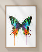 BUTTERFLY WALL ART PRINT "AMARIS"