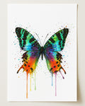BUTTERFLY WALL ART PRINT "AMARIS"