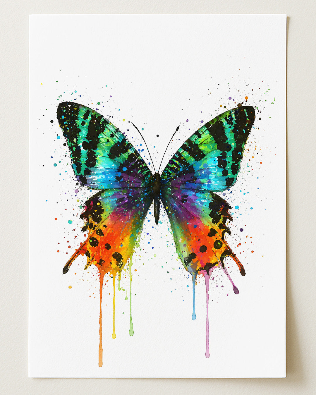 BUTTERFLY WALL ART PRINT "AMARIS"