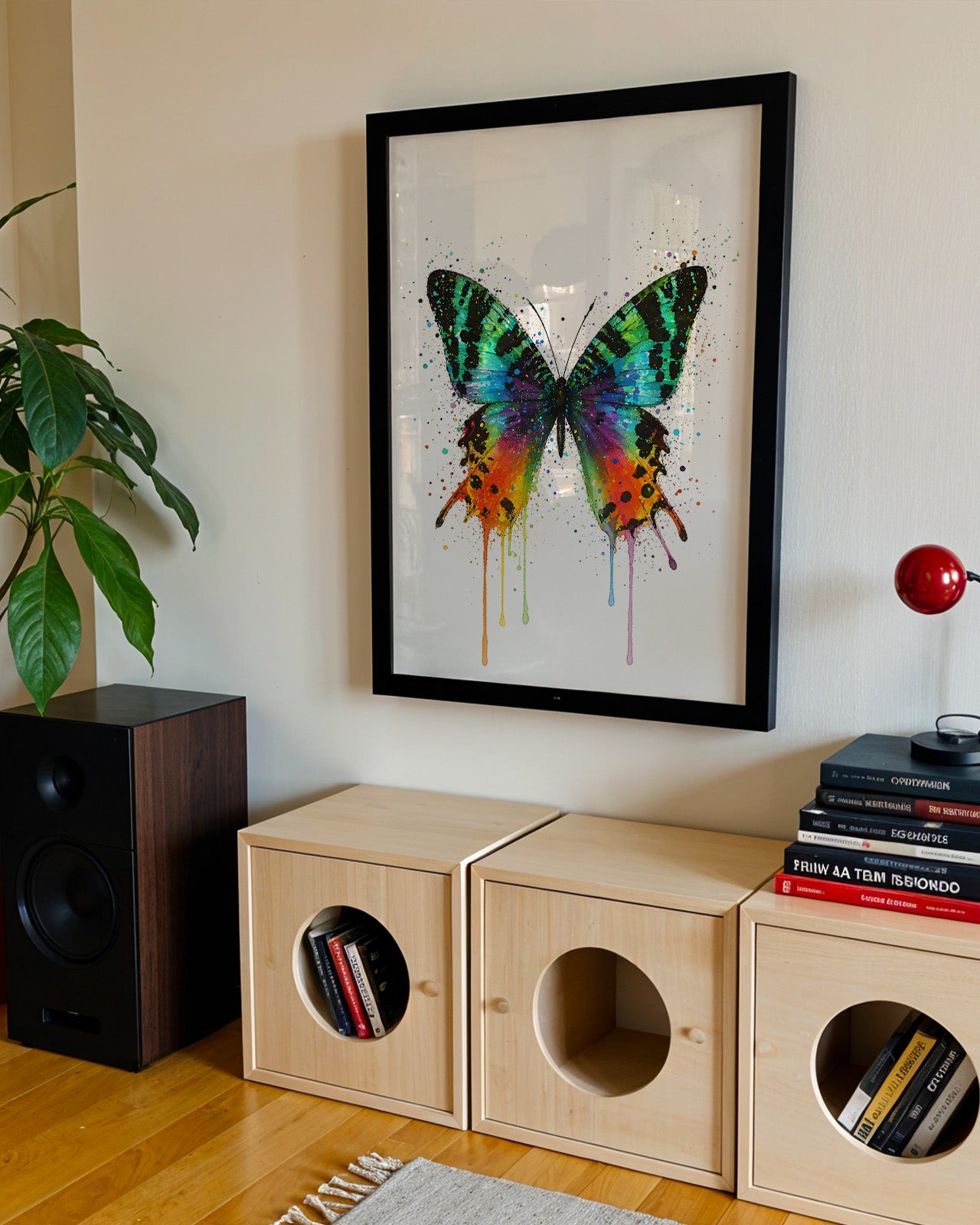 BUTTERFLY WALL ART PRINT "AMARIS"