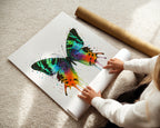 BUTTERFLY WALL ART PRINT "AMARIS"