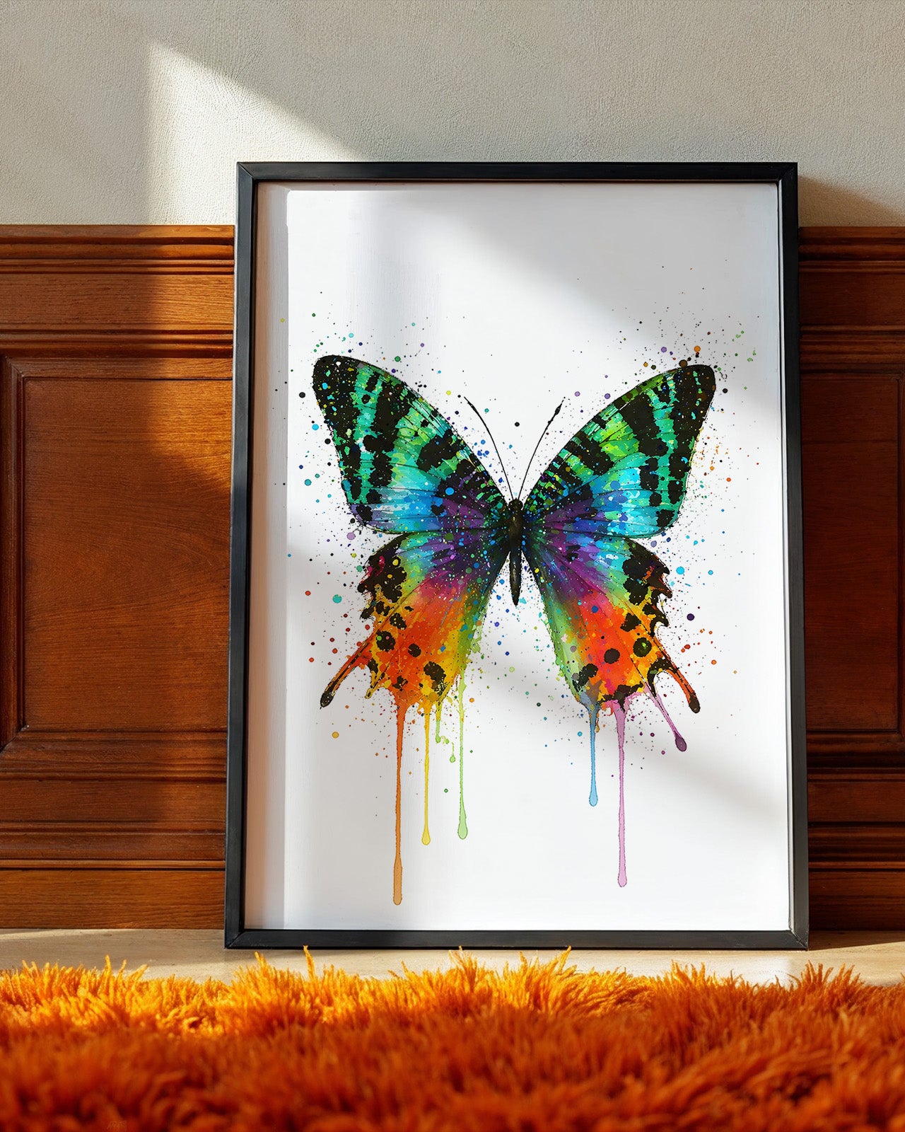 BUTTERFLY WALL ART PRINT "AMARIS"