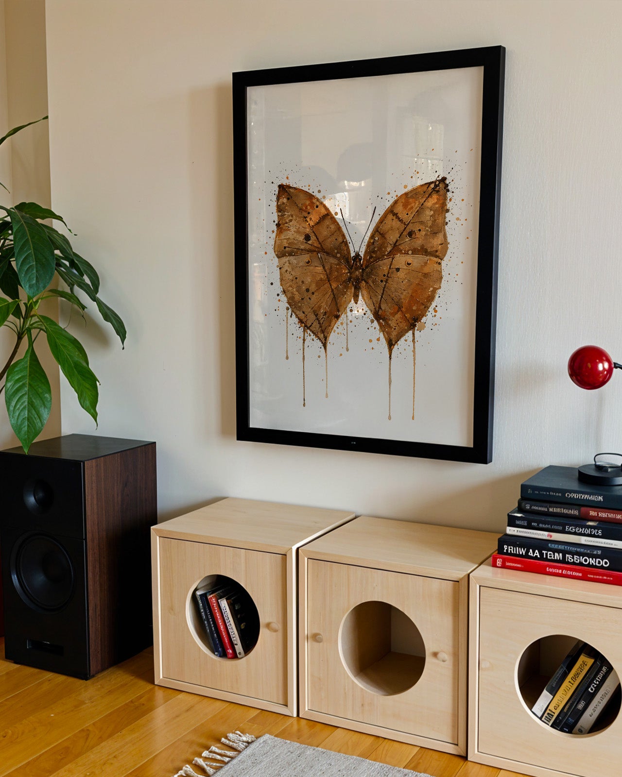 BUTTERFLY WALL ART PRINT "LIRIEL"