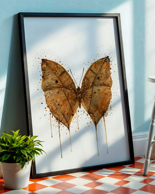 BUTTERFLY WALL ART PRINT "LIRIEL"