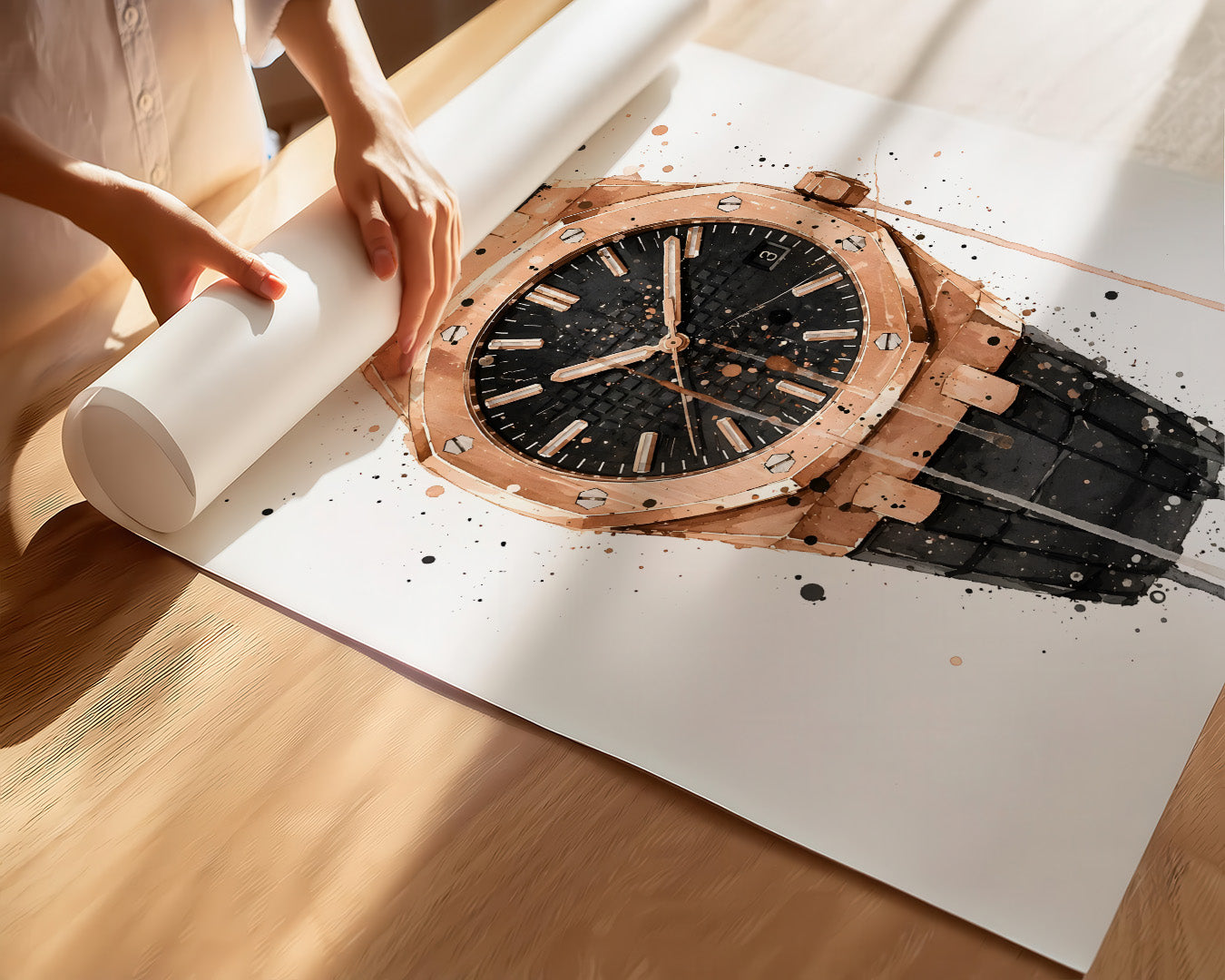 WRIST WATCH WALL ART PRINT "CHRONOS"