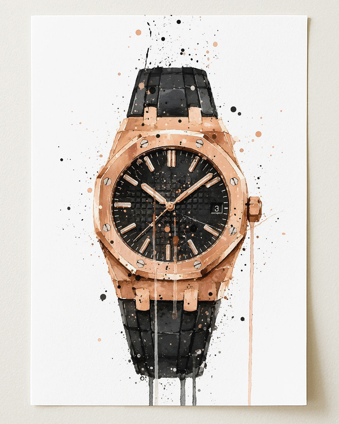 WRIST WATCH WALL ART PRINT "CHRONOS"