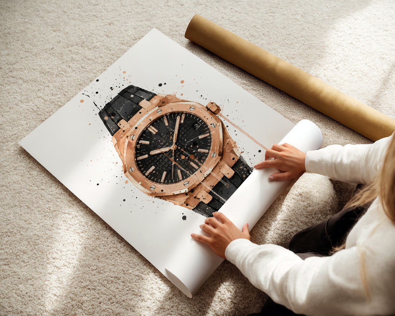 WRIST WATCH WALL ART PRINT "CHRONOS"
