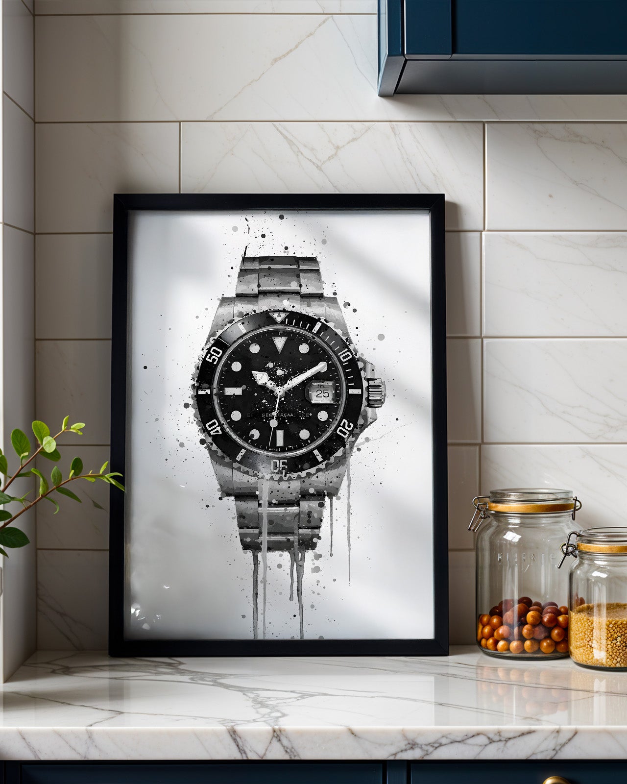 WRIST WATCH WALL ART PRINT "TEMPO"