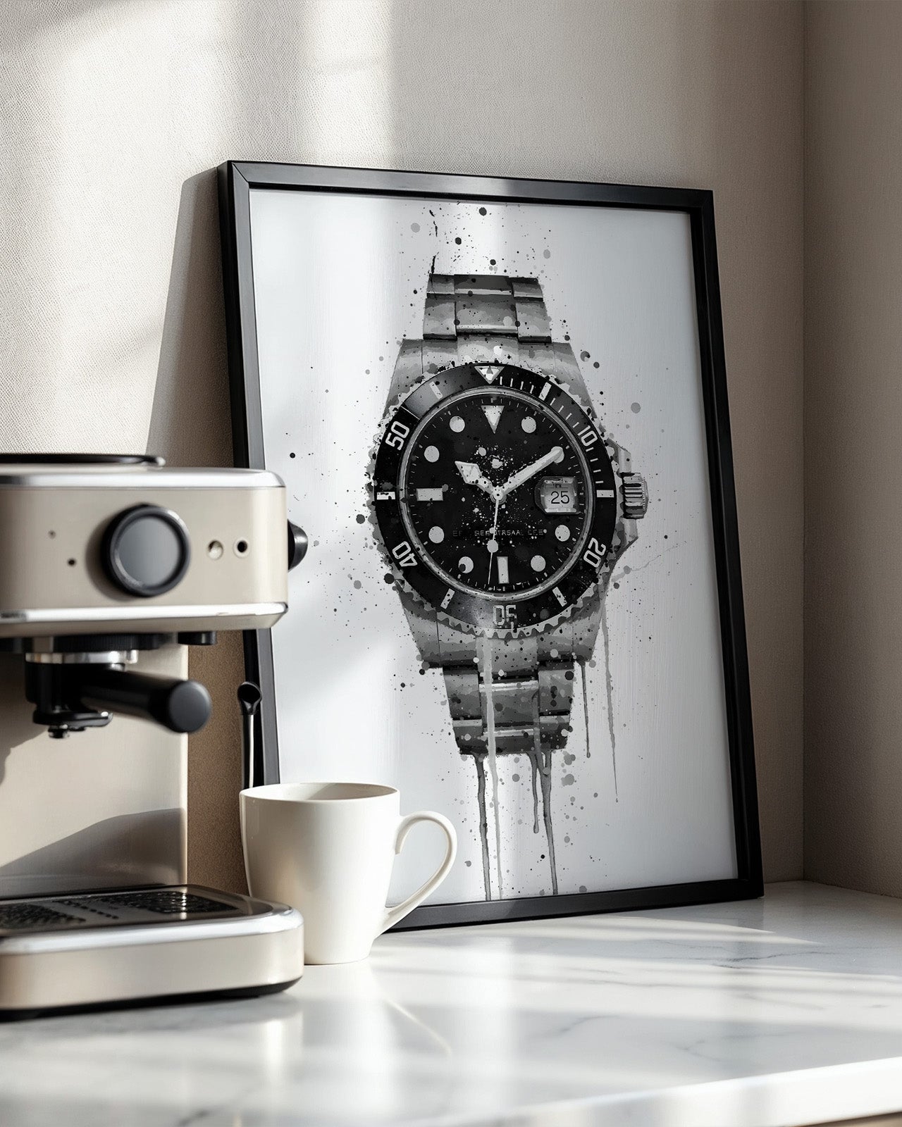 WRIST WATCH WALL ART PRINT "TEMPO"