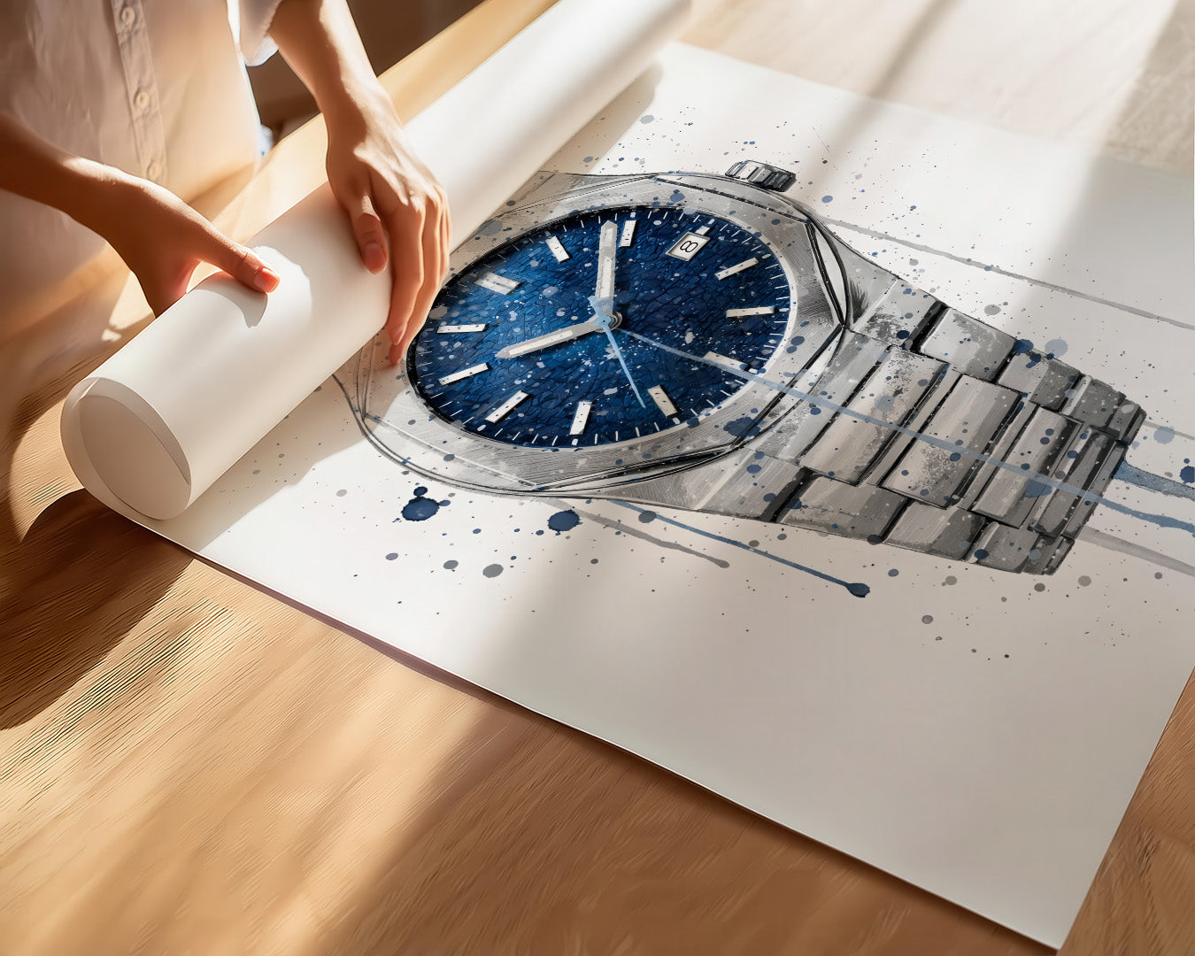 WRIST WATCH WALL ART PRINT "INFINITY"