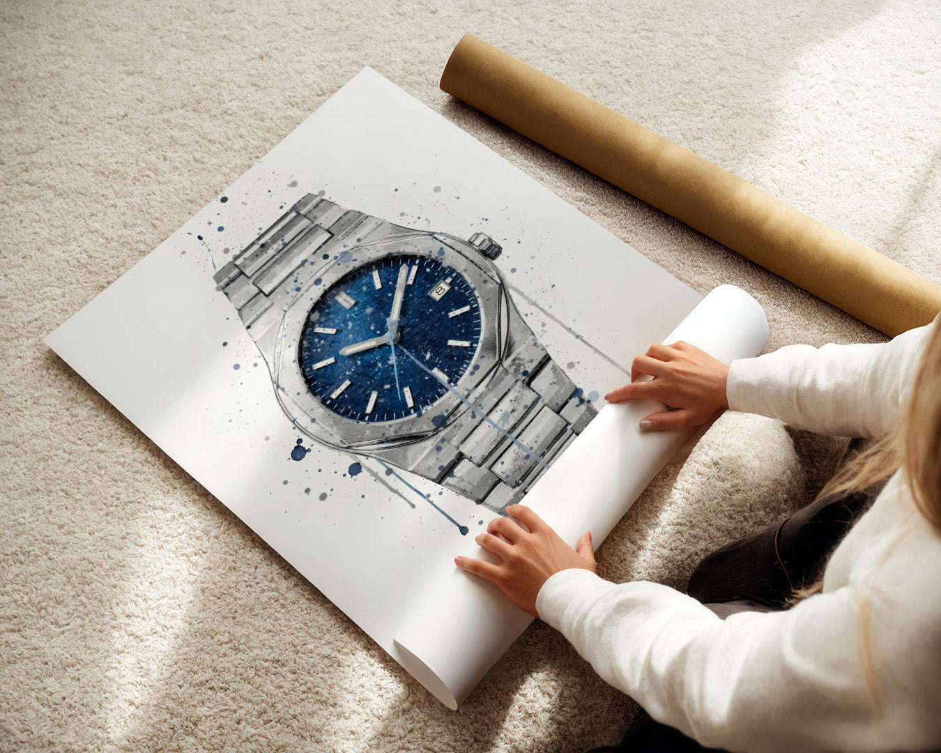 WRIST WATCH WALL ART PRINT "INFINITY"