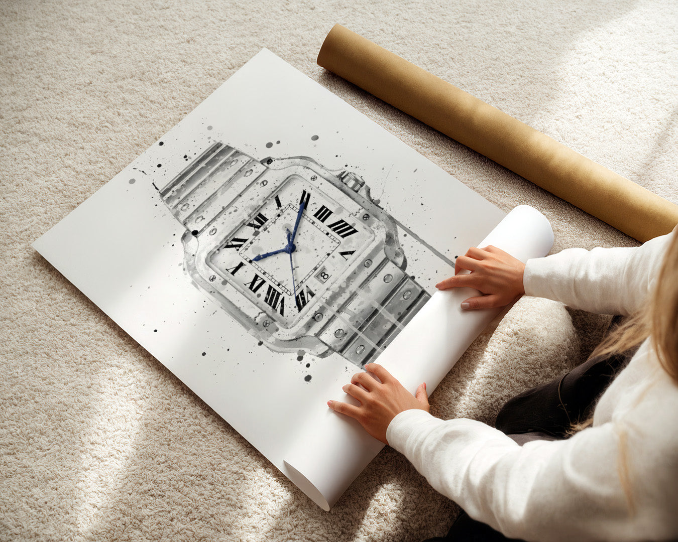 WRIST WATCH WALL ART PRINT "EPOCH"