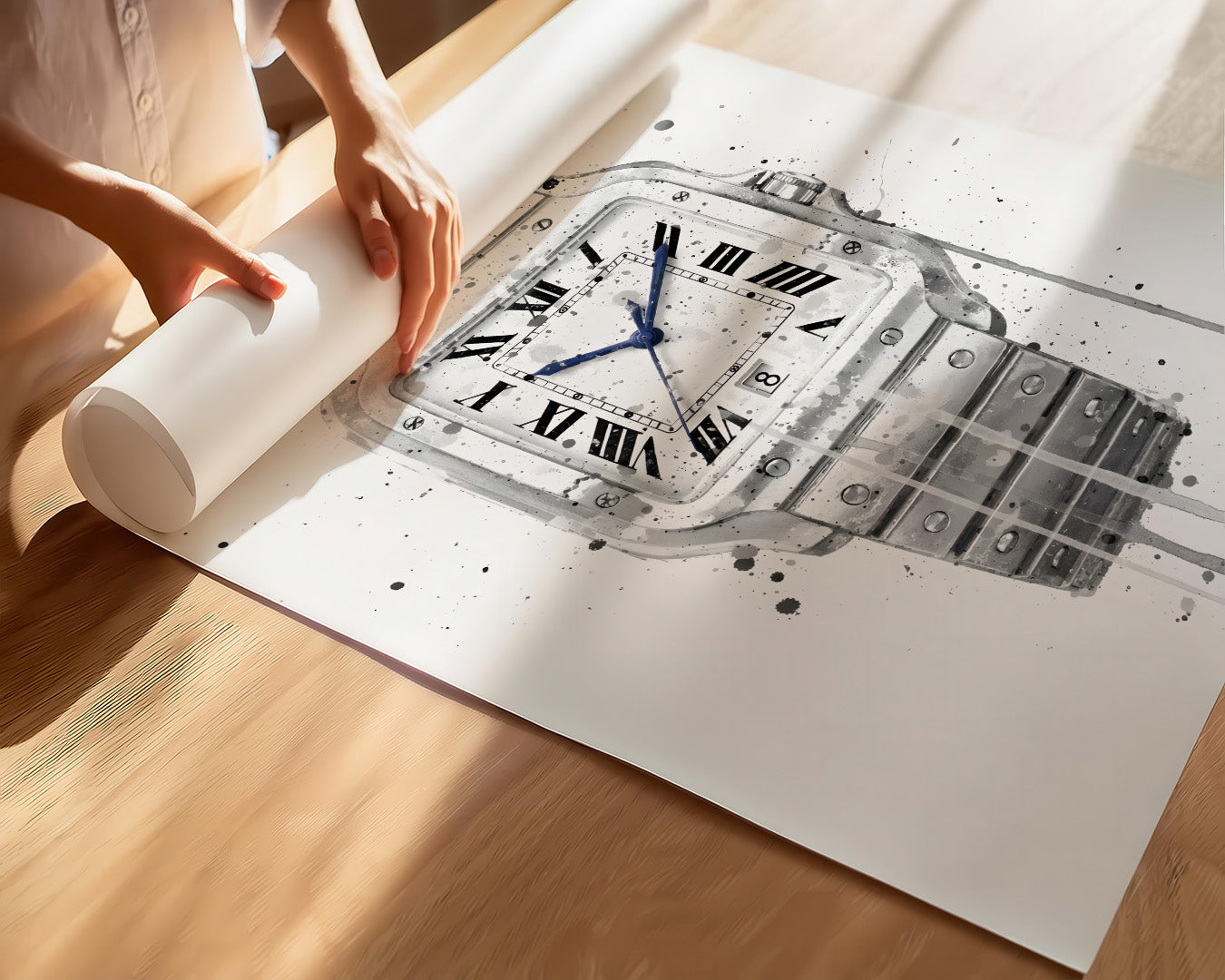 WRIST WATCH WALL ART PRINT "EPOCH"