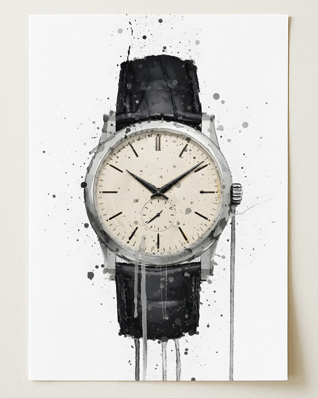 WRIST WATCH WALL ART PRINT "VECTOR"