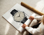 WRIST WATCH WALL ART PRINT "VECTOR"