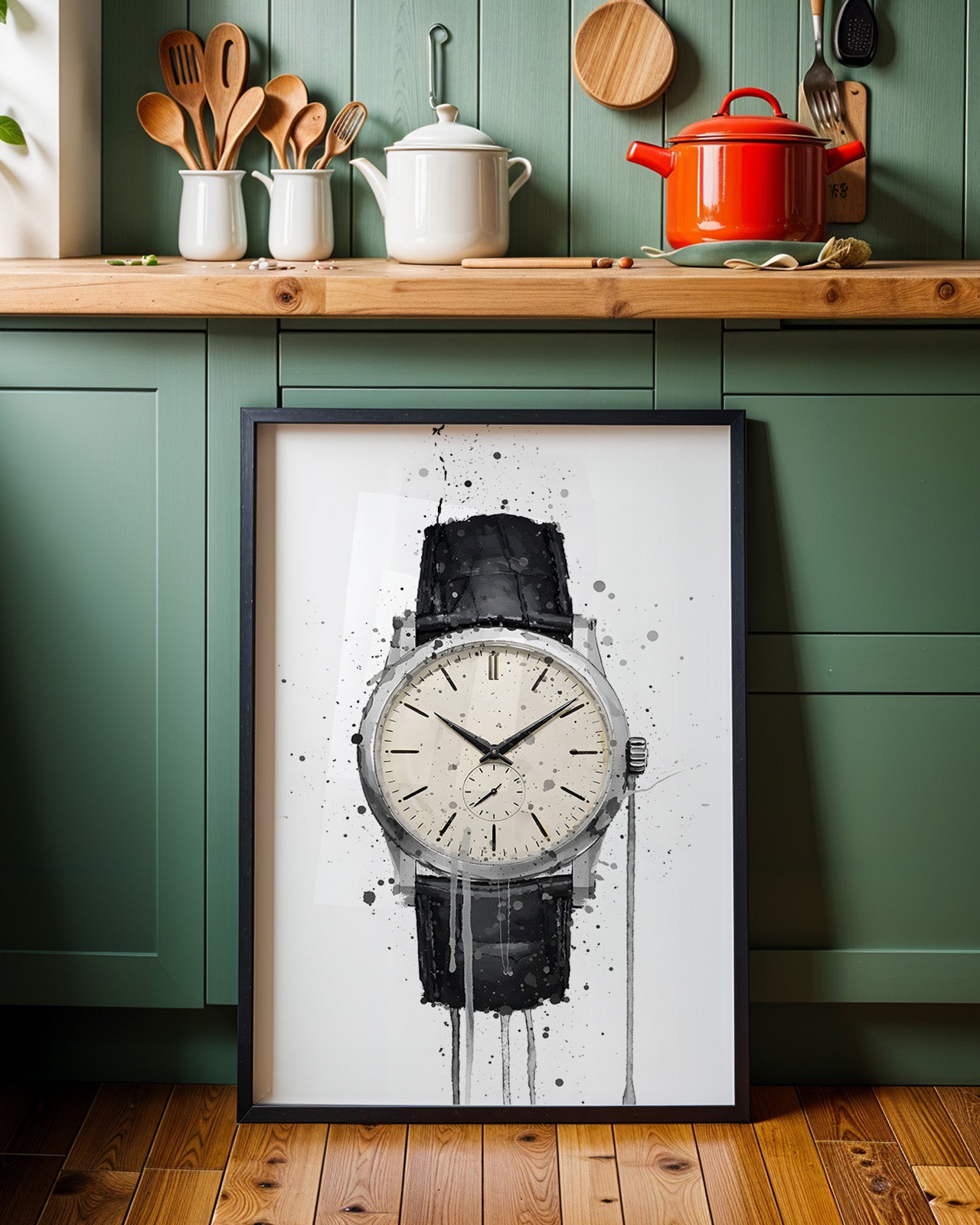 WRIST WATCH WALL ART PRINT "VECTOR"