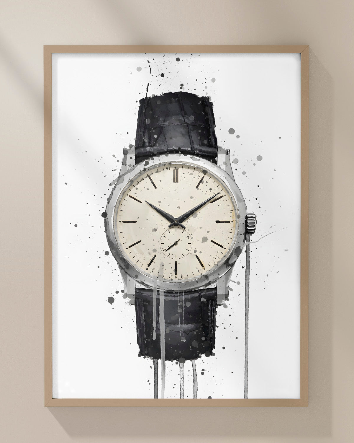 WRIST WATCH WALL ART PRINT "VECTOR"