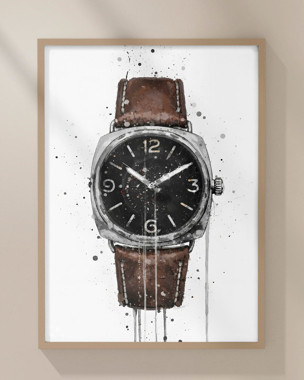 WRIST WATCH WALL ART PRINT "PULSE"