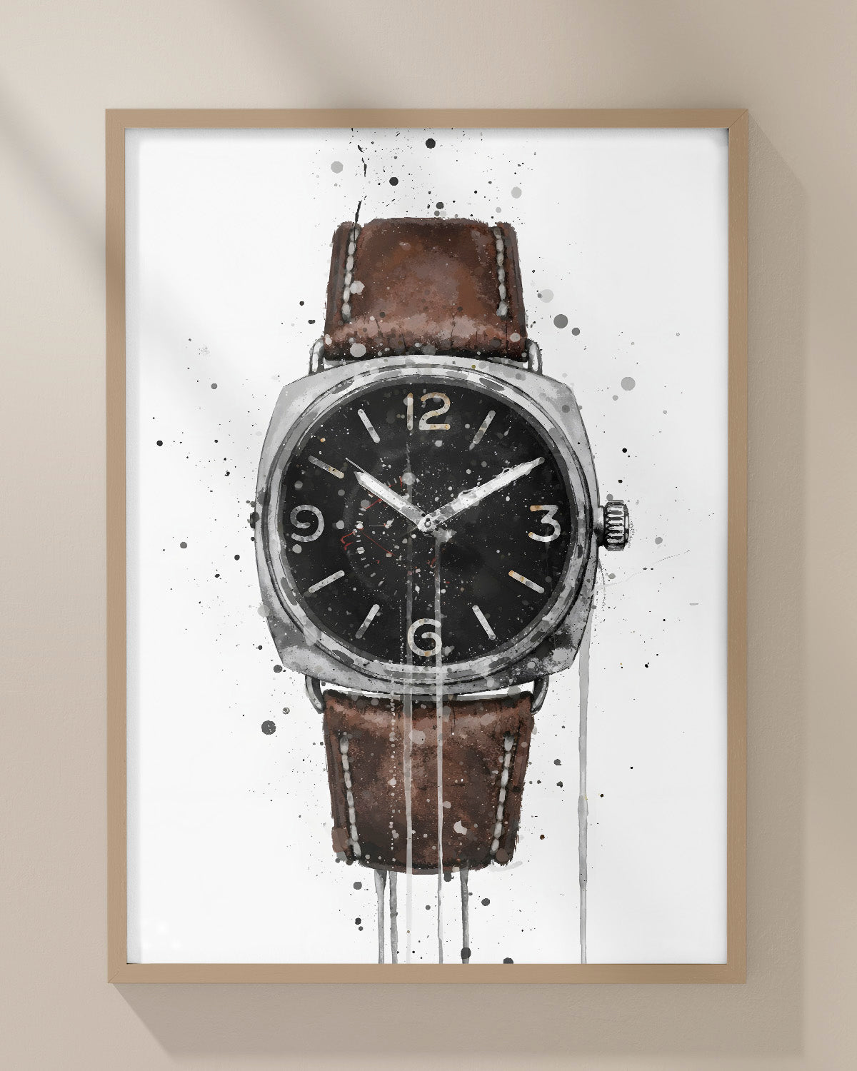 WRIST WATCH WALL ART PRINT "PULSE"