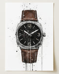 WRIST WATCH WALL ART PRINT "PULSE"