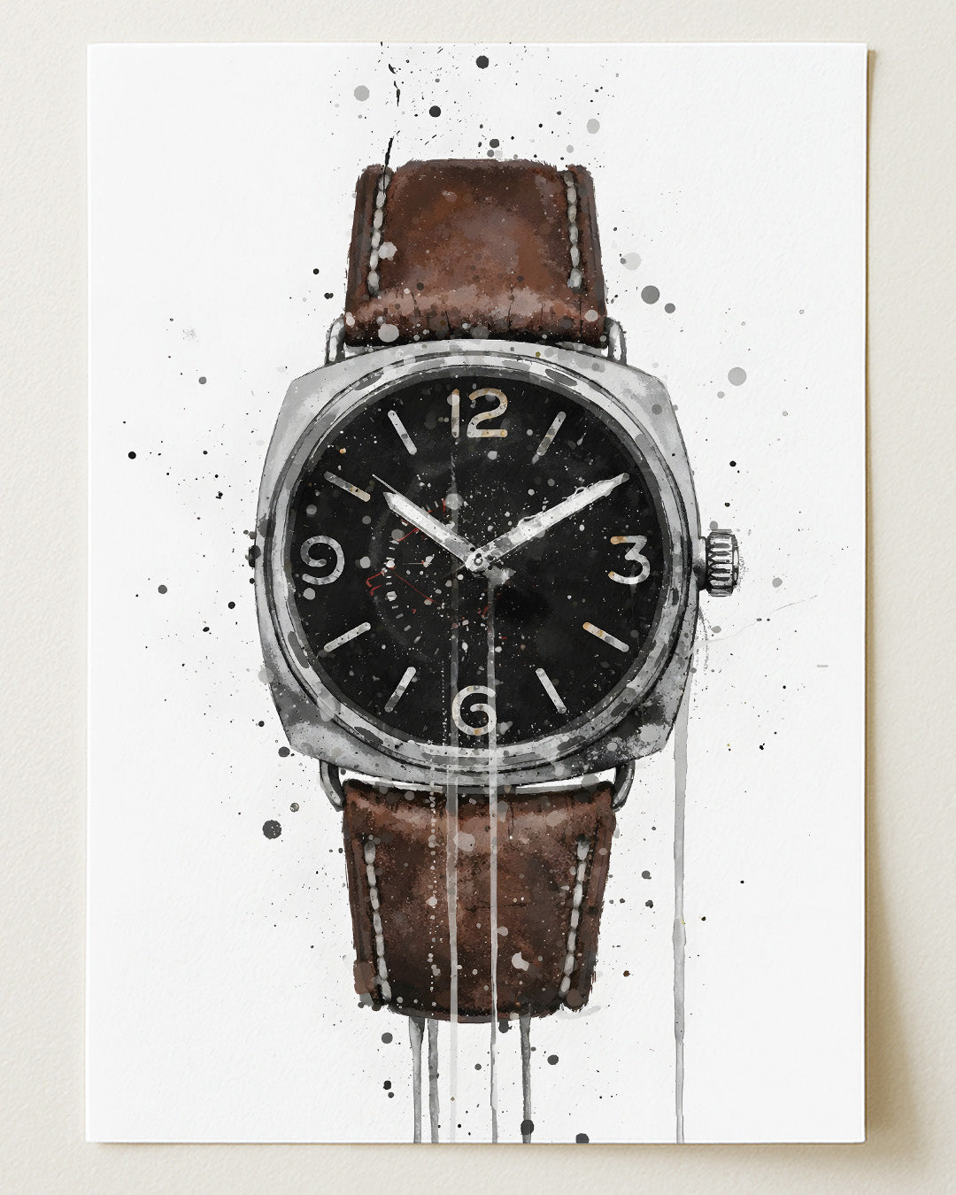 WRIST WATCH WALL ART PRINT "PULSE"
