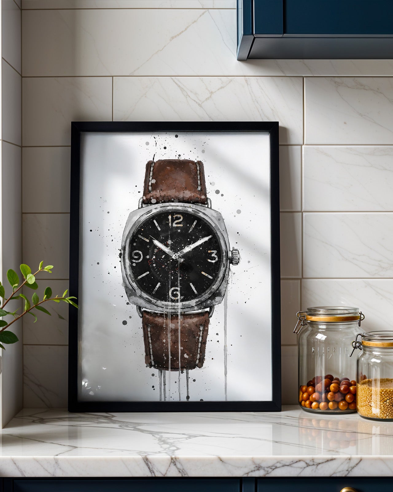 WRIST WATCH WALL ART PRINT "PULSE"
