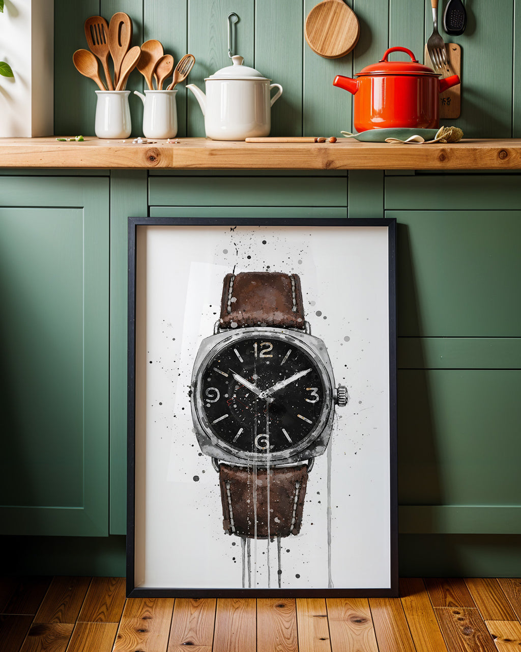 WRIST WATCH WALL ART PRINT "PULSE"
