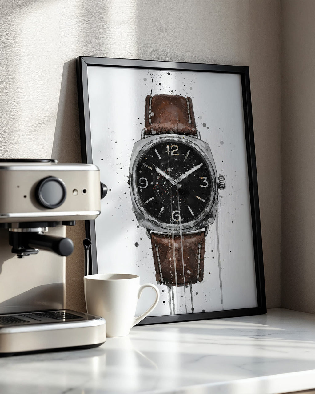WRIST WATCH WALL ART PRINT "PULSE"